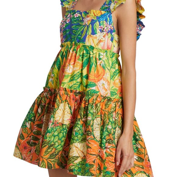 FARM Rio | Dresses | Farm Rio Caipirinha Tiered Cotton Minidress | Poshmark